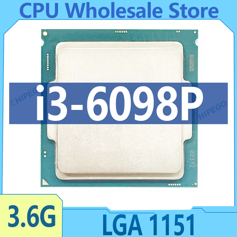 Core I3-6098P i3 6098P 3.6GHz Dual-core four-threaded 54W CPU Processor LGA 1151