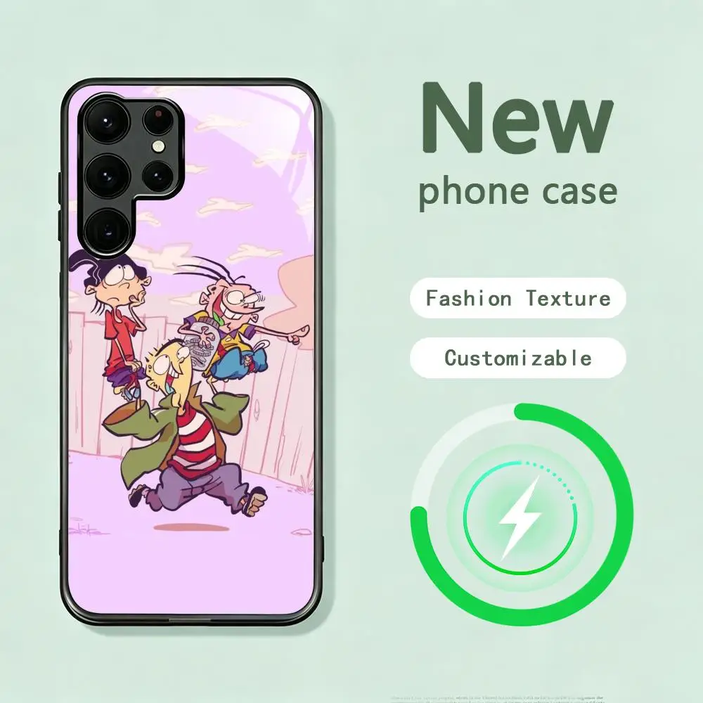 Hot Animation ed edd n eddy Phone Case For Samsung S26 S25 S24 S23 S22 S21 S20 Plus Ultra Note20 Glass Magnetic Case