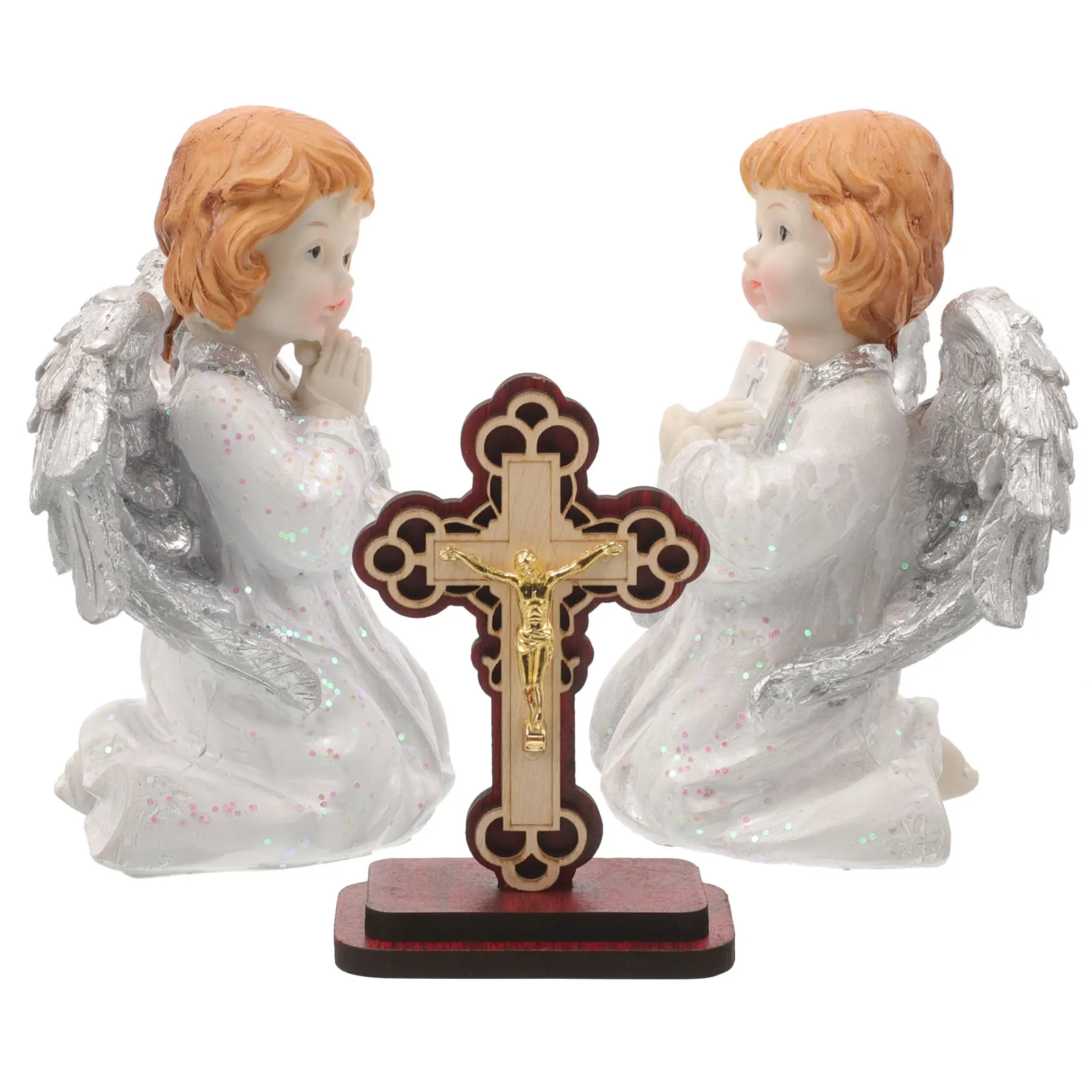 

1 set Small Angel Resin Cute Decor For Home Decoration Desktop Tabletop Shelf Wedding Housewarming Gift European Style Angel