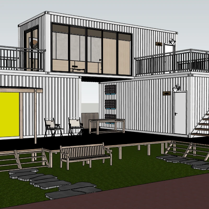 Container Hotels Customized Design OEM ODM Affordable Houses Extend Commercial Buildings Container Shops