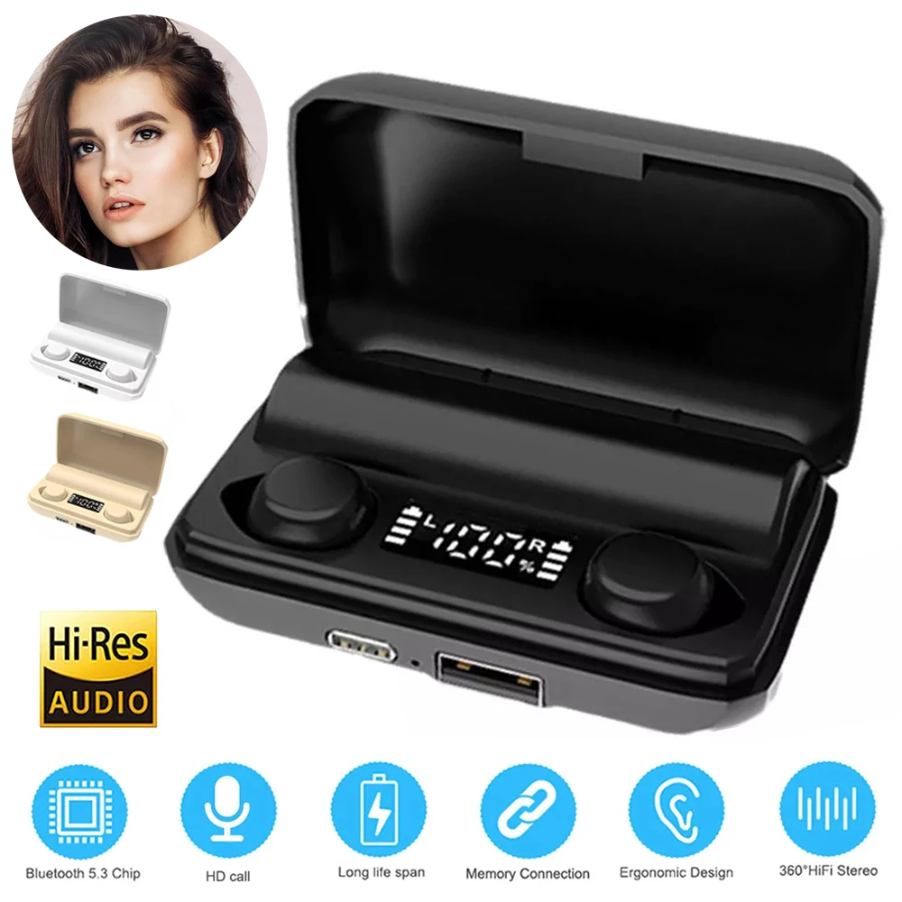 New Invisible Sleeping Earphones Headphones Bluetooth 5.3 Wireless Heasets HIFI Stereo Noise Reduction Waterproof Earbuds