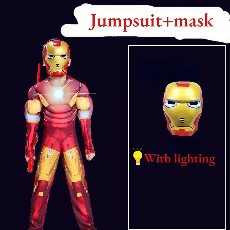 Costume de cosplay de films d'anime pour enfants, Iron Man, Avengers, Halloween, Noël, cadeau d'anniversaire pour enfants, périphérie, chaud, nouveau, 2024