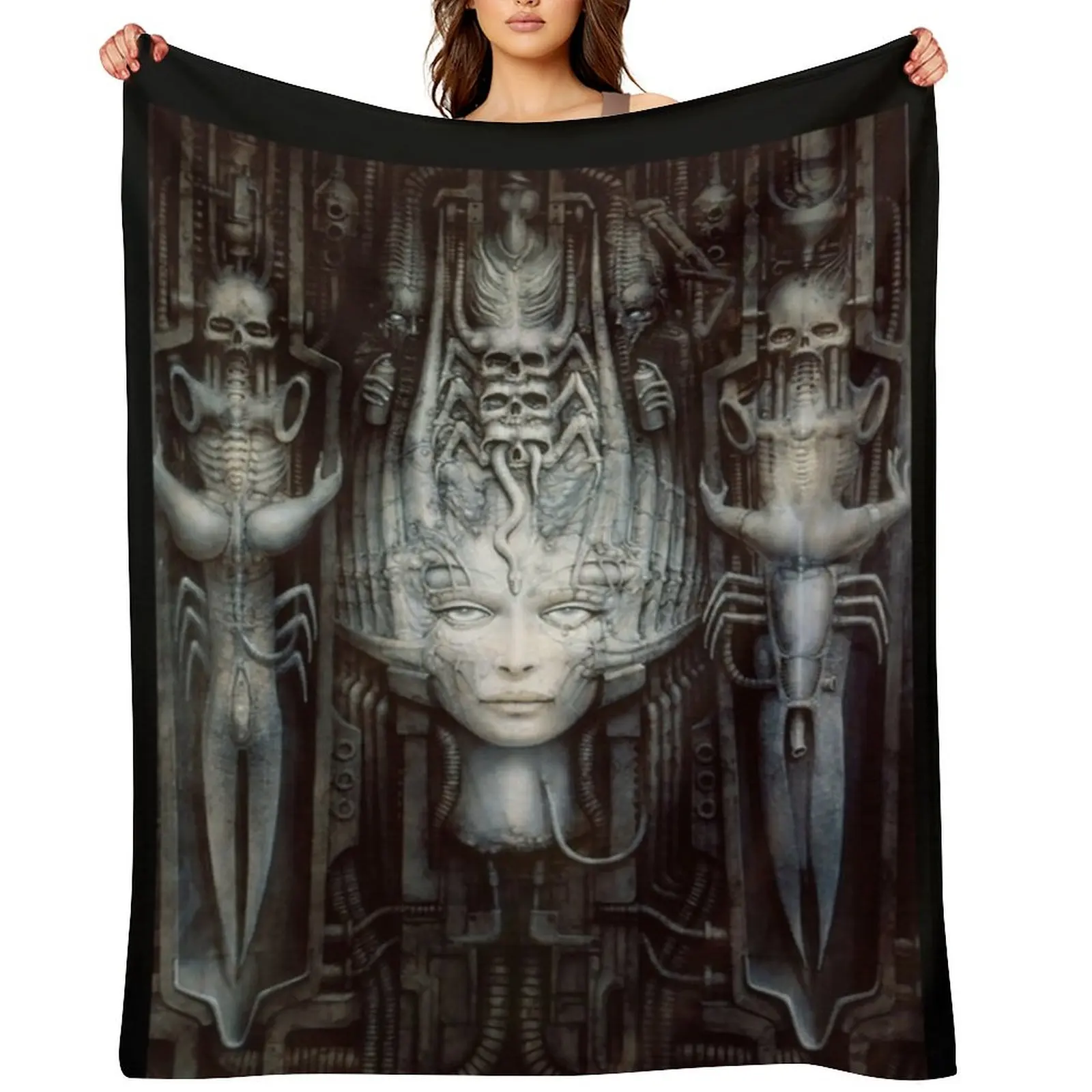 

H.R Giger - Li 1 - Art Classic Throw Blanket Decorative Sofas Moving Weighted Bed Blankets
