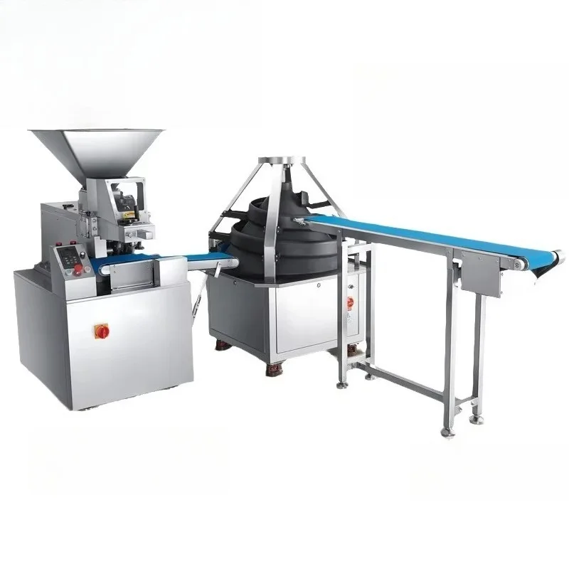 Customized Continuous Automatic Dough Divider Cutter Rounder Machine Commercial Dough Cutting Ball Forming Equipment