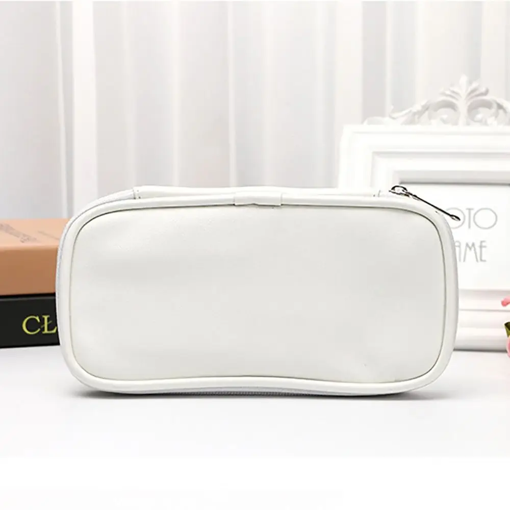 Bolsa de pincel de maquiagem de couro pu de alta qualidade, à prova de poeira, portátil, suporte de escova, à prova d'água, organizador de viagem, bolsa de cosméticos