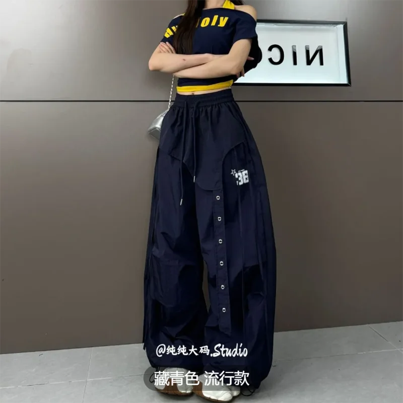 

Модные спортивные брюки в корейском стиле 2026 года: свободные, прямые, на шнурке, для танцев и повседневной носки, для молодых девушек