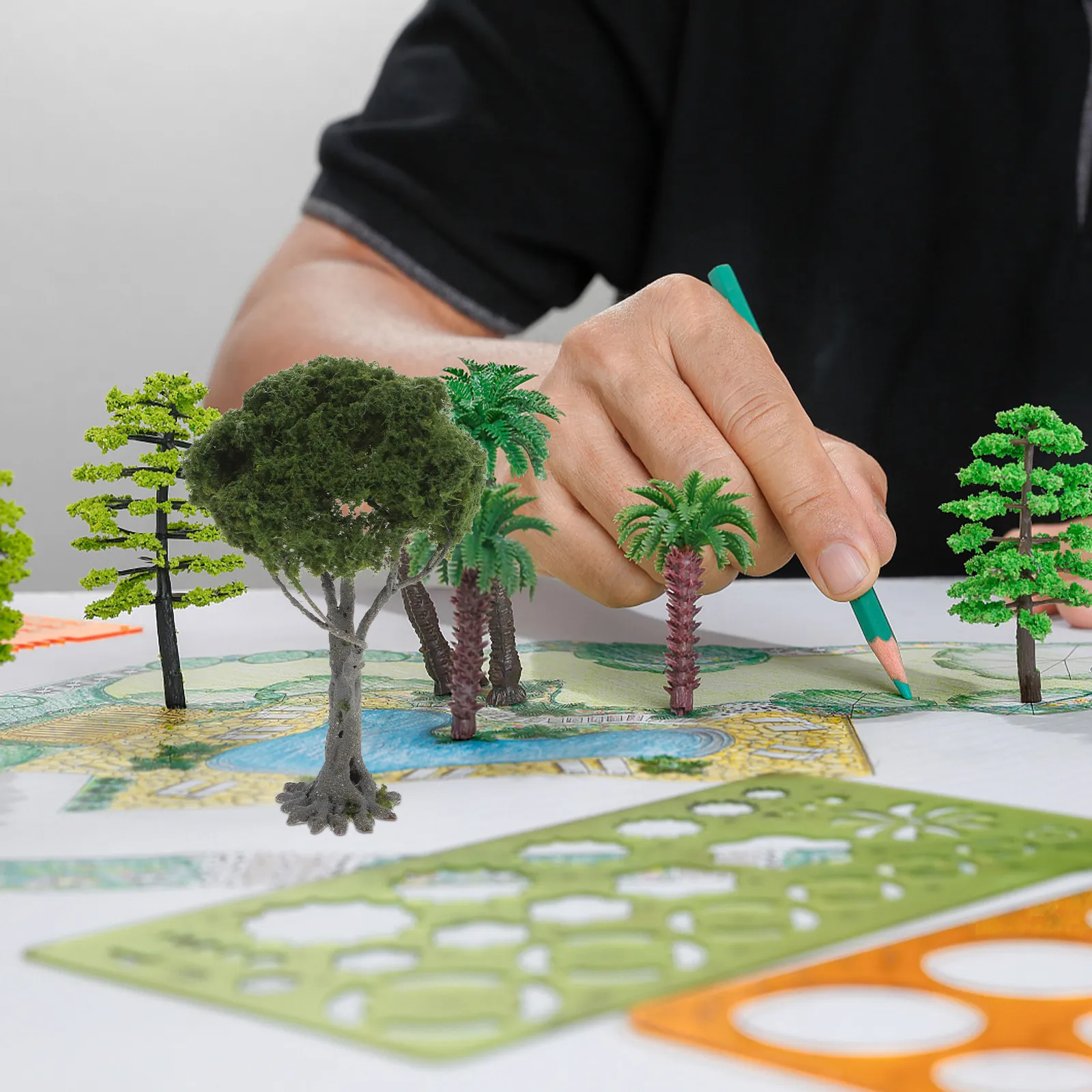 

Миниатюрное декоративное дерево для ландшафтного дизайна, реалистичное растение для микроландшафта, аксессуар для песочницы, украшение для поделок своими руками