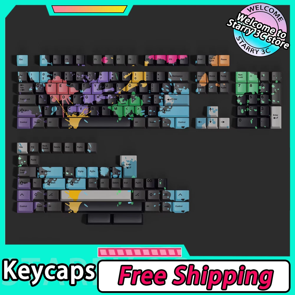 

Zombie Cherry Profile Keycaps PBT Thermal Sublimation Customized Keycap Set For Mechanical Keyboard PC Gamer ACcessories Gifts