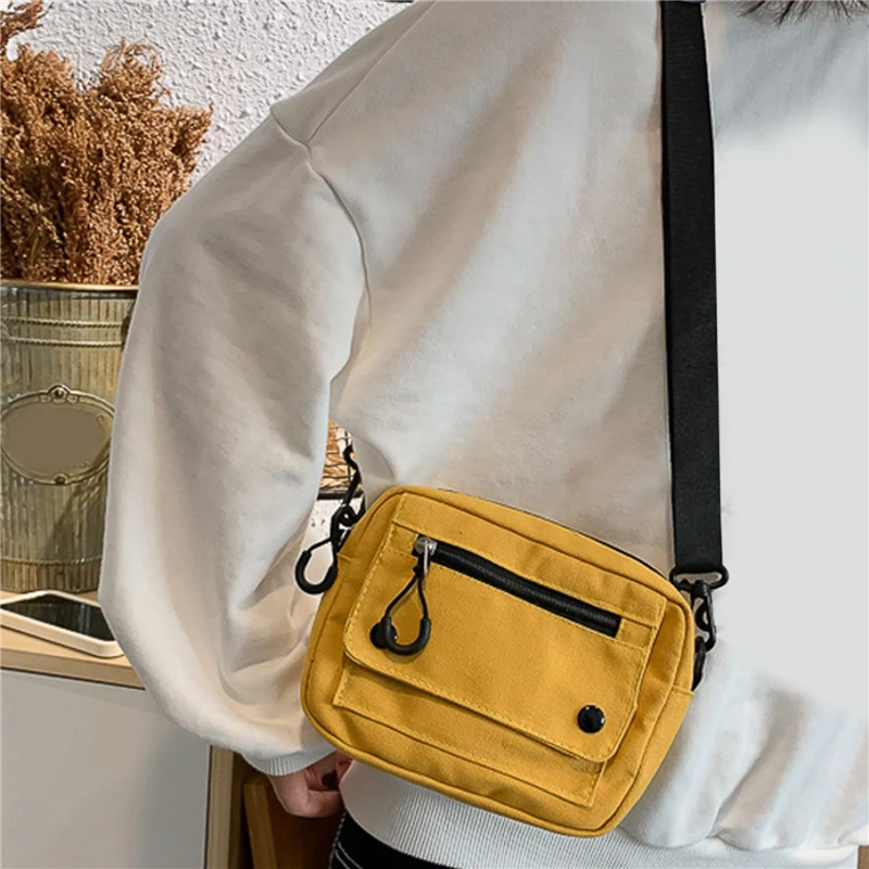 Crossbody Bag New Canvas Casual Versatile Beautiful Fashion Women One Shoulder Packet Large Capacity Phone Zero Wallet