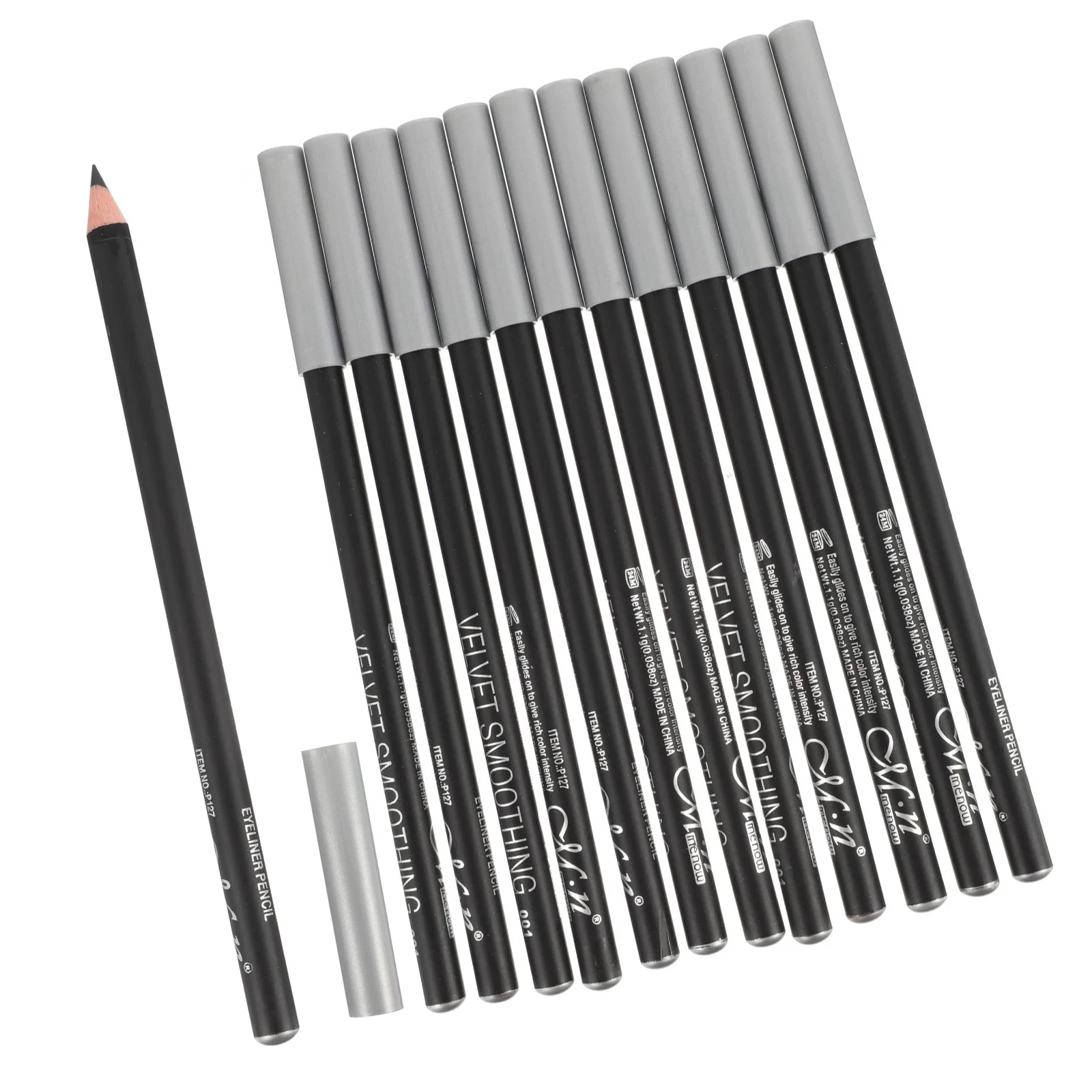 12 stuks make-up eyeliner waterdicht veegvast langdurige schoonheid aanbod wenkbrauwpotlood plastic meisje professioneel gebruik