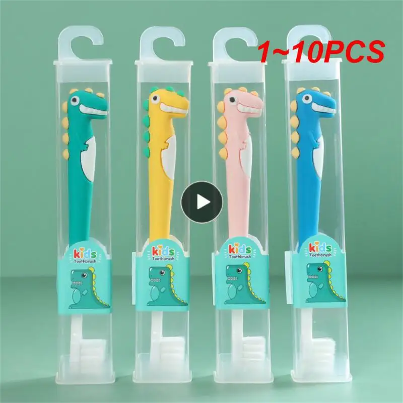 1~10PCS Oral Care Cleaning Soft Hair Baby Tooth Brushing Artifact Independent Packaging Cartoon Kid Care Toothbrush