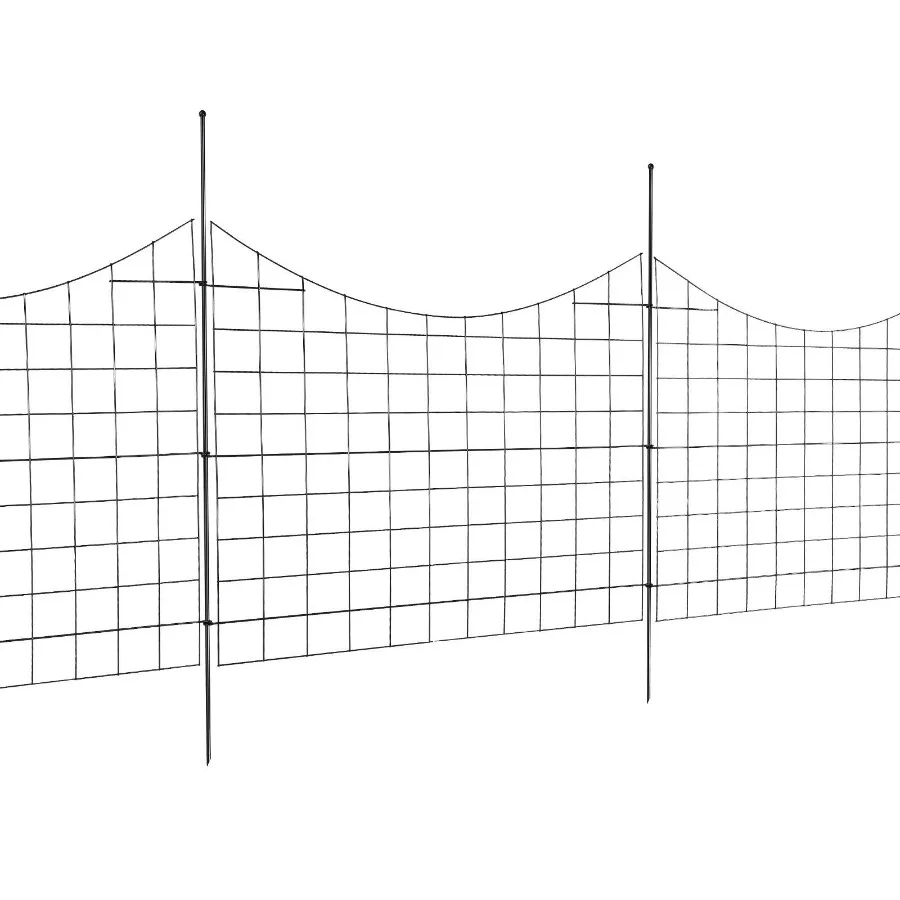 

Garden Fence 36.6in H x29.5in(L) Animal Barrier Fence Underground Drative Garden Fencing with 2.5 Inch Spike Spacing Metal Dog