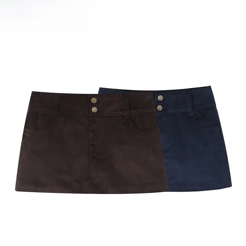 

Autumn New Arrival ZR Women's Faionable Corduroy Skirt Versatile Quali Polyester Stand Fit Casual Wear
