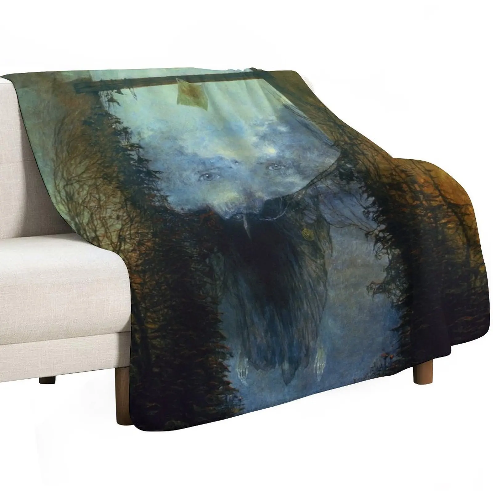 Untitled (Garden), by Zdzis?aw Beksi??ski Throw Blanket manga warm for winter Softest Plaid For Baby Sleeping Bag Blankets