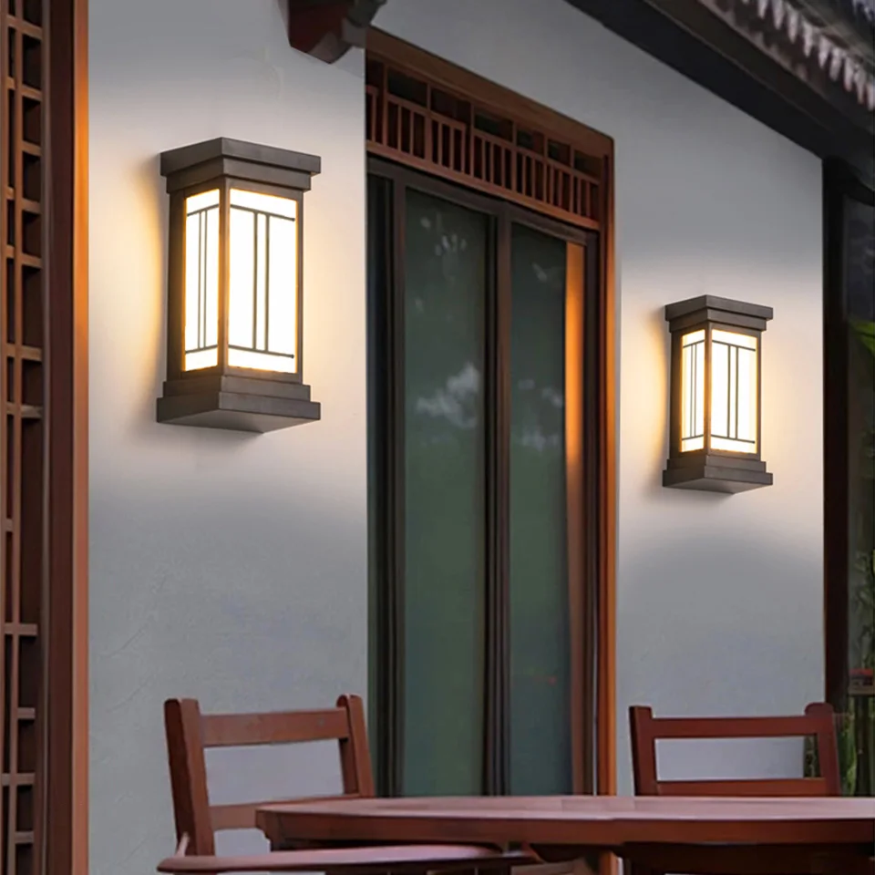 Led 야외 벽 조명 방수 IP66 모션 센서 Led 야외 조명 베란다 조명 발코니 정원 조명 야외 벽 램프