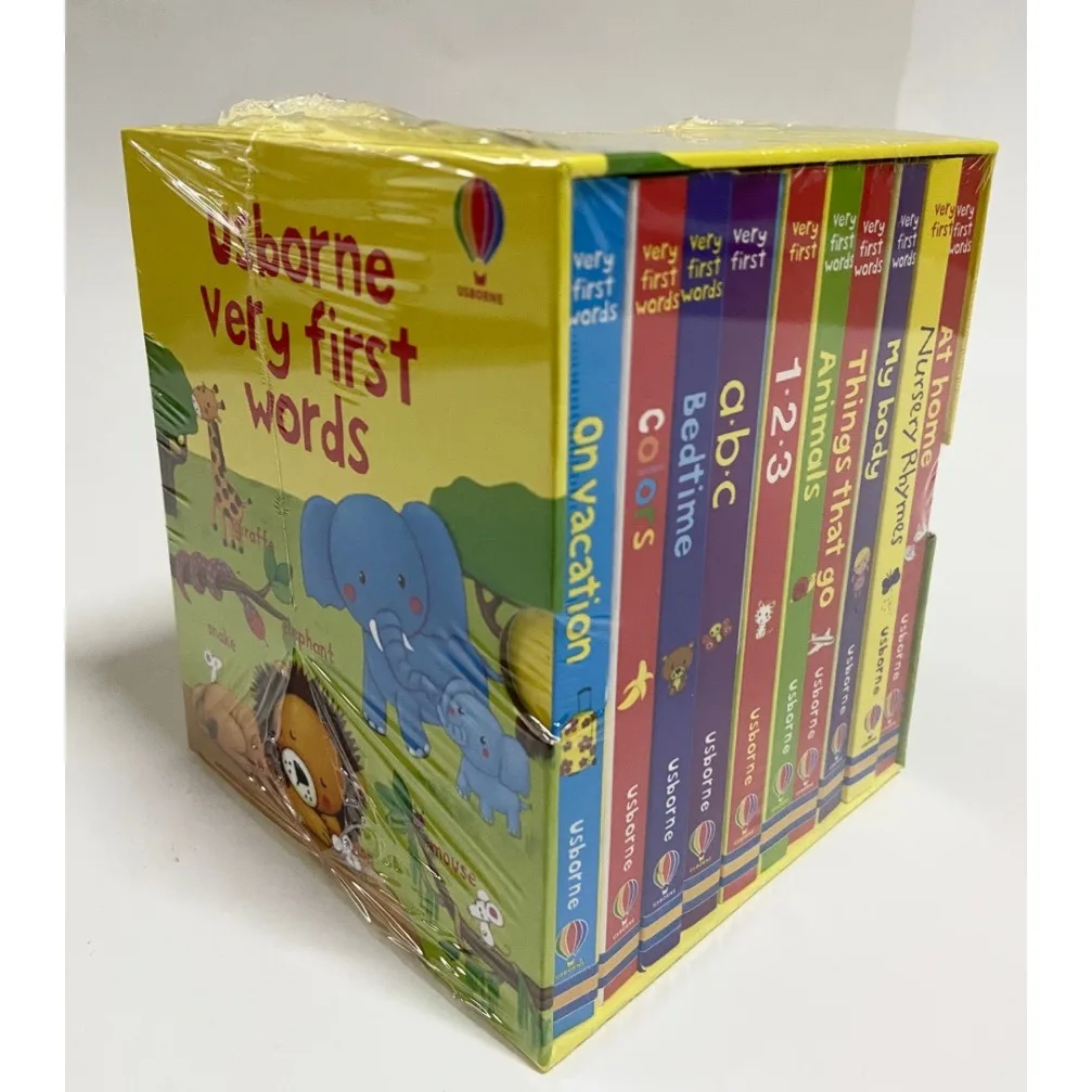 الكلمات الأولى جدًا: كتابي الكلمات الإنجليزية الأولى من الورق المقوى، 10 مجلدات، كتب الأطفال التنويرية #2