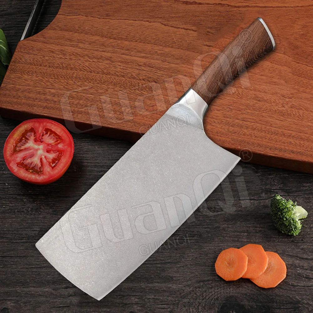 5cr15 Sharp Cleaver Kitchen Knife Vegetable Meat Chopping Butcher Cook Knife Stainless Steel Knife Comfortable Handle Chef Knife