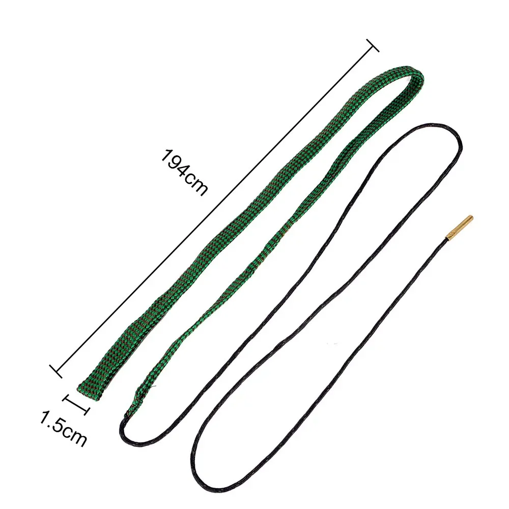 الصيد بندقية تتحمل الأنظف حبل. 22 Cal.223 Cal.38 Cal & 5.56 مللي متر 7.62 مللي متر 12GA بندقية تنظيف مجموعة فرش أداة بندقية برميل عيار حبل #5