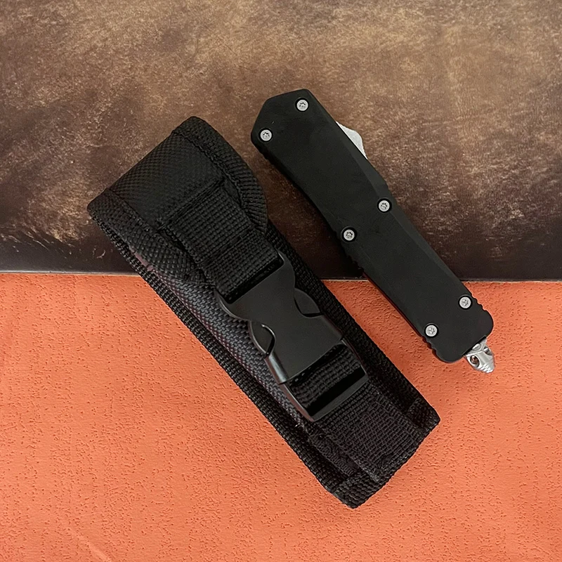 

Маленькие инструменты EDC Micro OTF Tech Knife Mini Outdoor Troo Series 440, стальное лезвие, ручка из цинкового алюминиевого сплава, карманный нож для самообороны