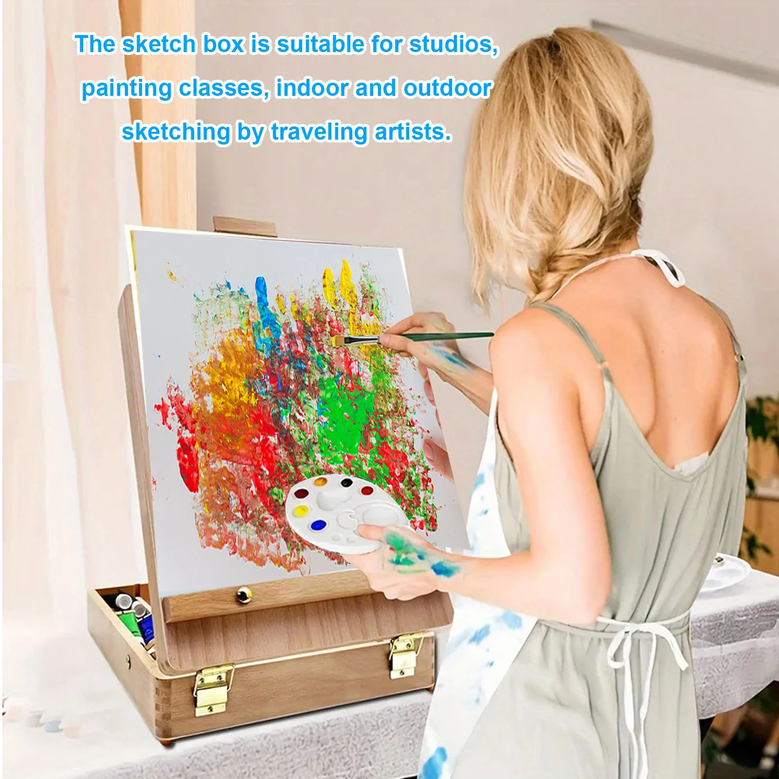 

Настольный художественный мольберт, настольный художественный мольберт, деревянная структура, резиновые ножки, портативный настольный альбом для рисования, мольберт для рисования для студентов, художников