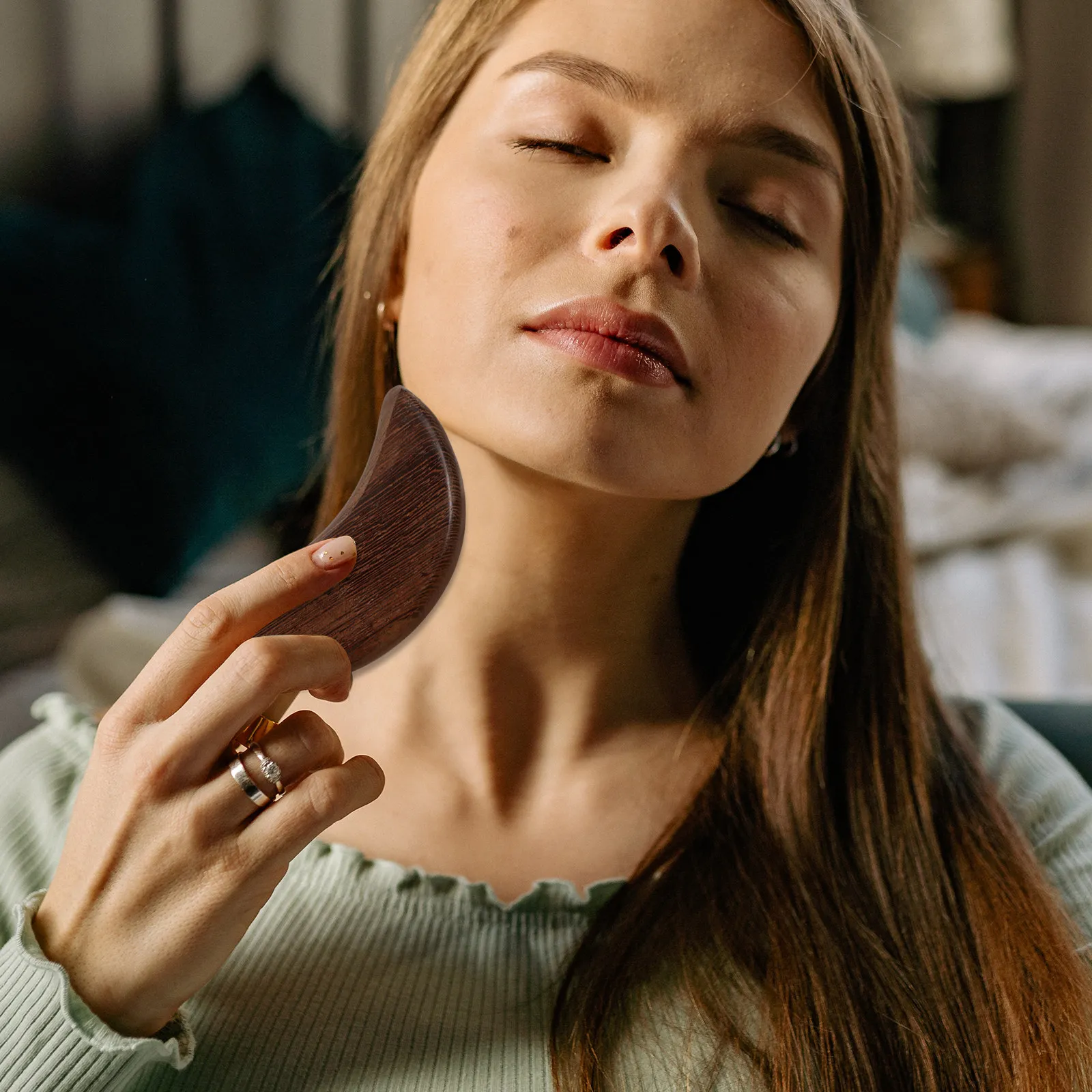 

Портативная многоразовая деревянная доска-массажер Гуаша для тела, снятия мышечной боли и усталости, для шеи, плеч, лица и головы