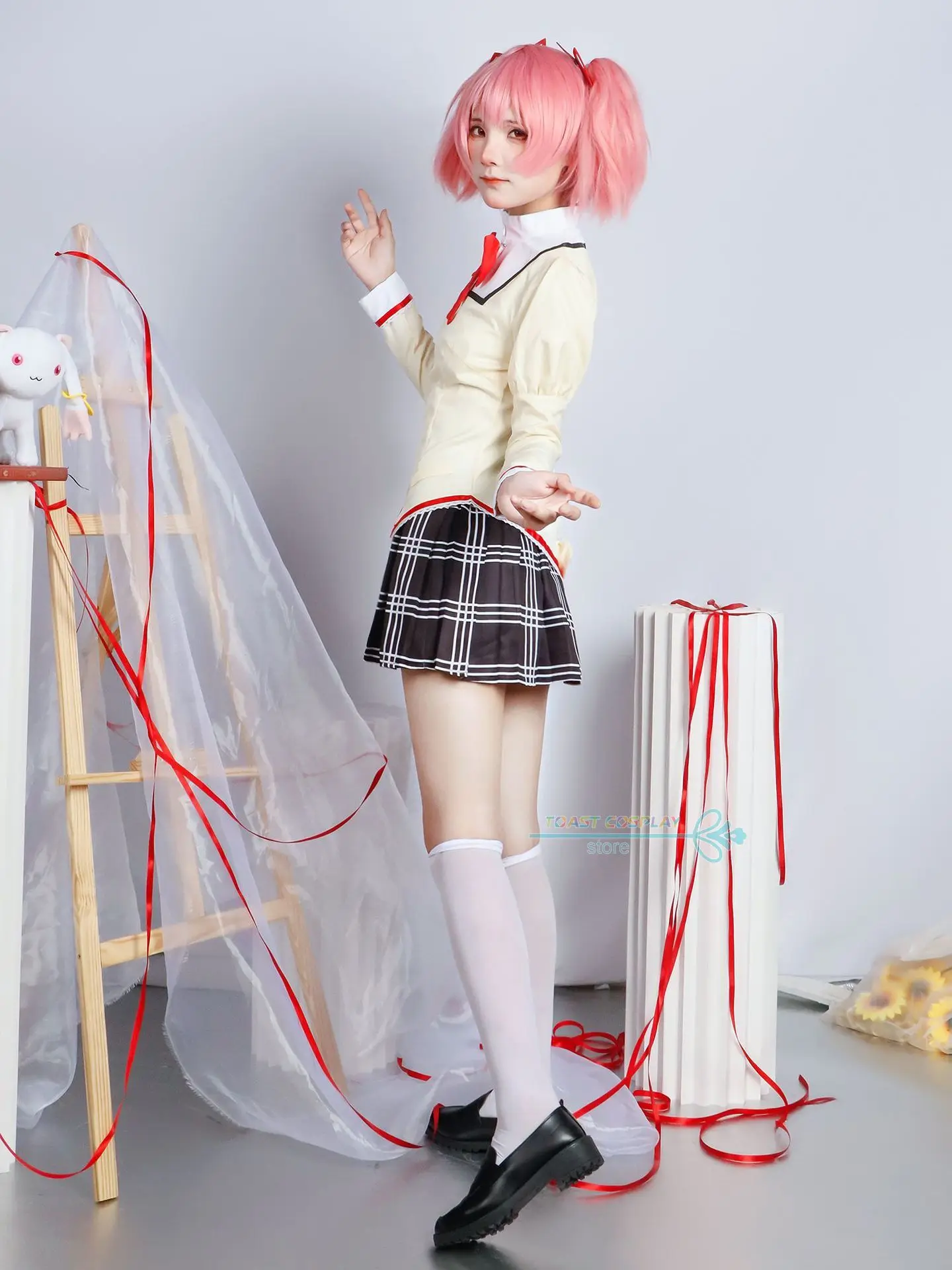 Madoka Cosplay Anime Puella Magi Madoka Magica Cosplay Costume Homura Sayaka Kyoko Mami Cos Halloween Party Sexy Women Uniform