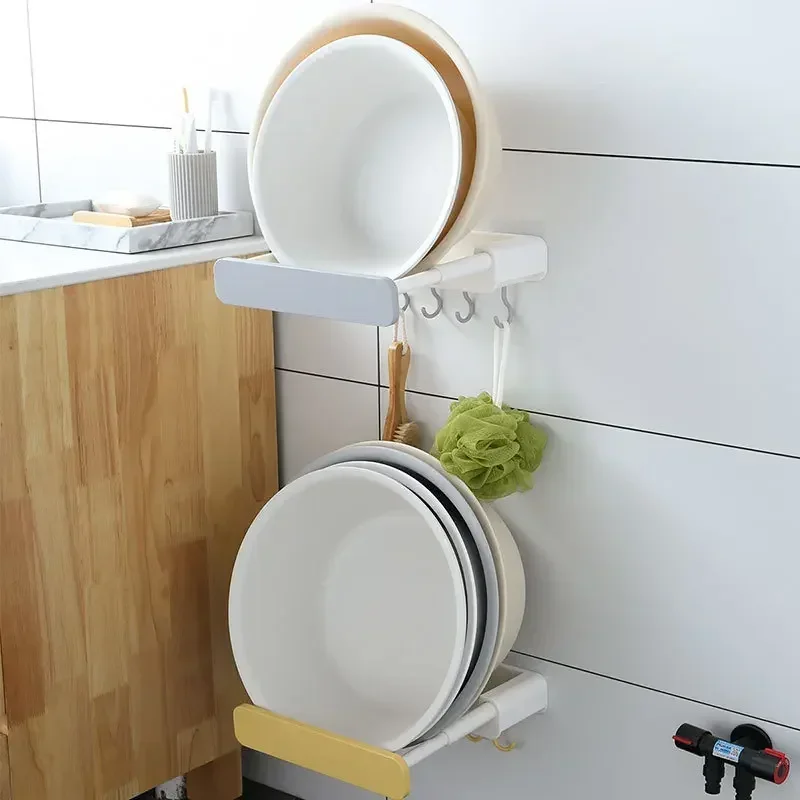 Scalable Basin Holder Without Punching Bathroom Storage Rack Bathroom Basin Holder Multifunctional Hanging Rack Shoe Rack