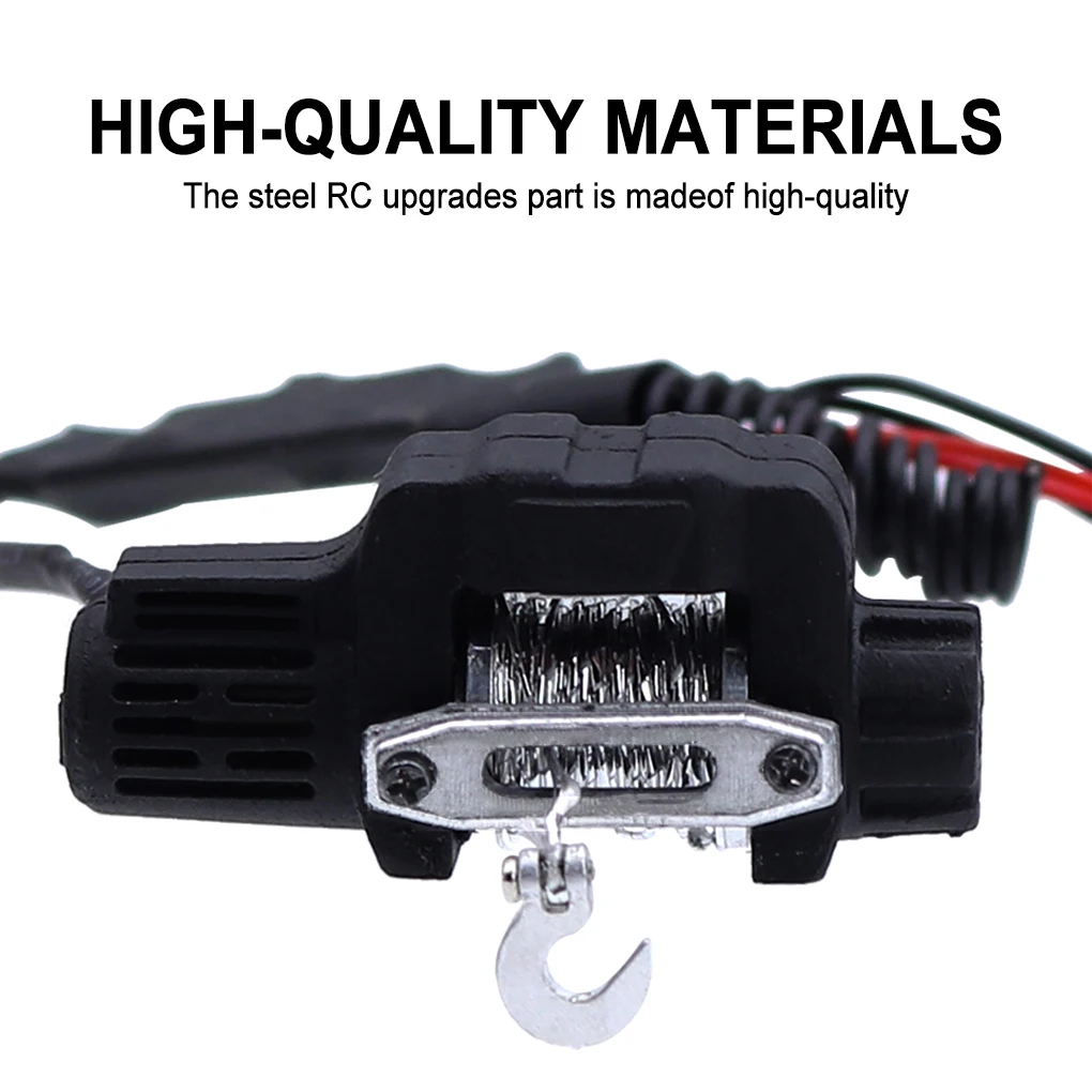 1/24 Aluminum Alloy Durability Metal Winch For FMS FCX18 FCX24 RC Car Part RC Car Accessories Replacement Parts