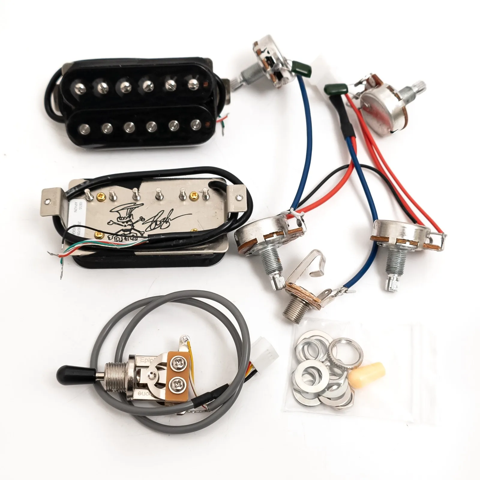 set-di-pickup-humbucker-alnico-ii-per-posizione-manico-e-ponte-cablaggio-2v2t-per-chitarra-elettrica-stile-lp-sg-parti-per-aggiornamento-del-tono-vintage