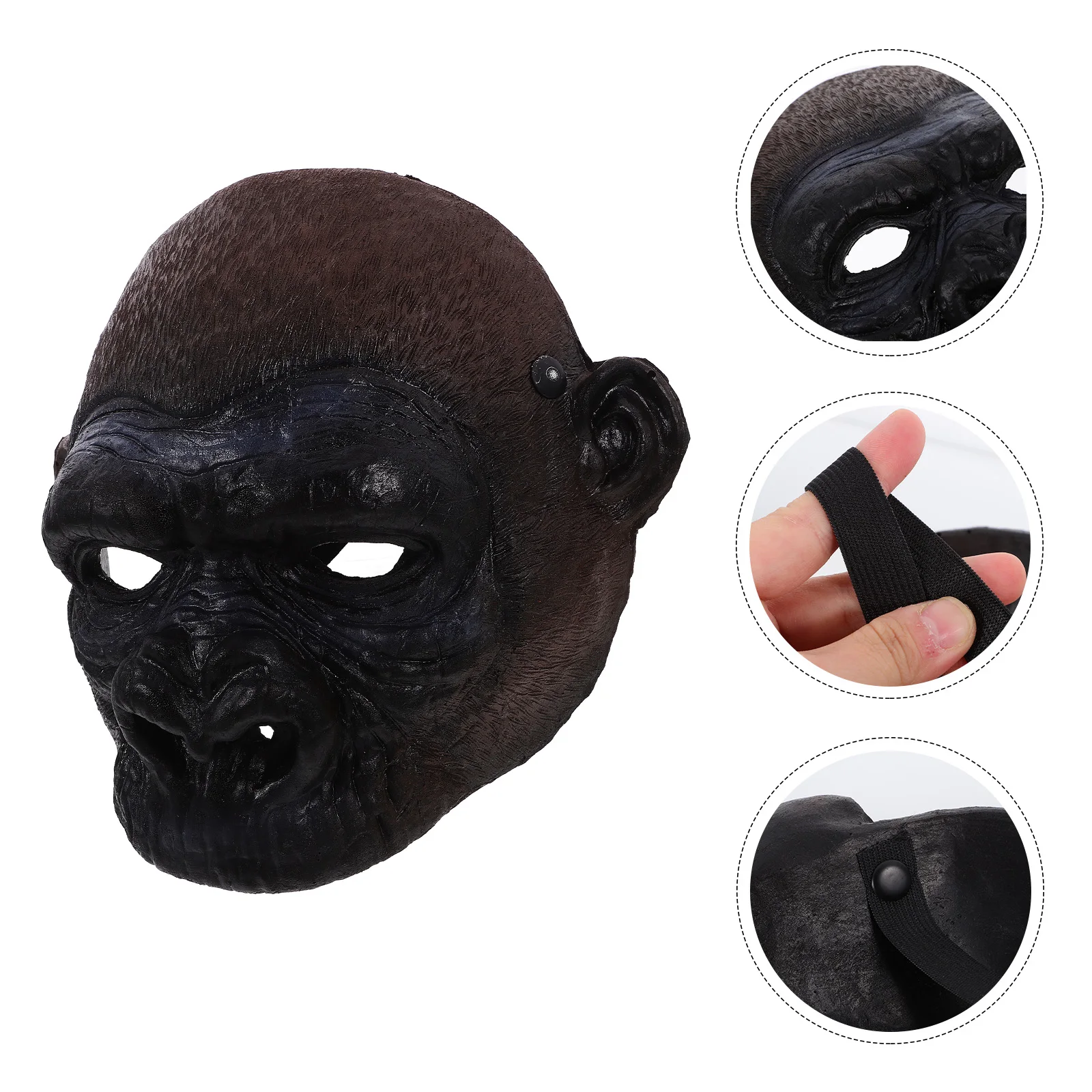 

Monkey Mask Cosplay Face Animal Costume Accessory Party Creepy Masks Chimp Adult