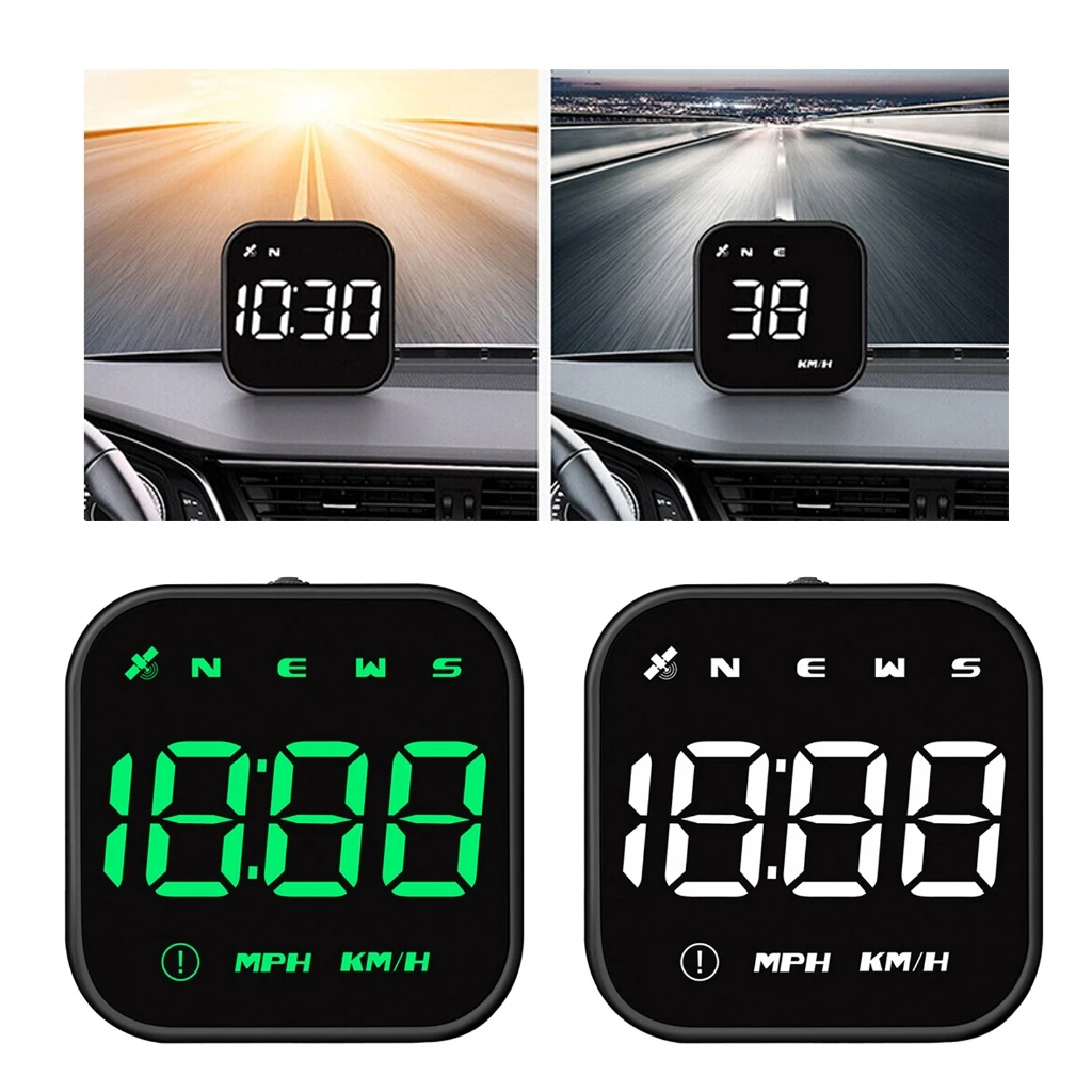 

1pc Car G4S HUD Head Up Display LED GPS Speed Compass-Odometer Windshield Projector Overspeed Alarm Fatigue Driving Reminder