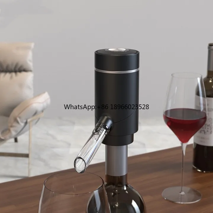 Hot selling electric wine aerator and dispenser stainless steel ABS wine decanter with aerator