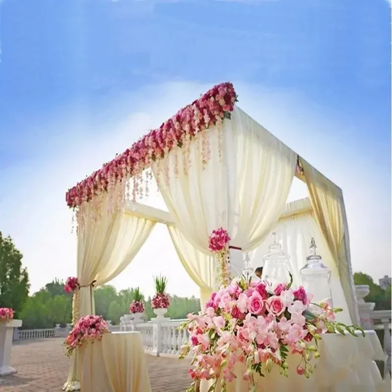 EternityFrames0 Verstellbarer Metall-Vierfachständer für Hochzeitszelt, Hochleistungs-Chuppah-Hochzeits-Hintergrundrahmen für Event-Fotobox – Detail 9