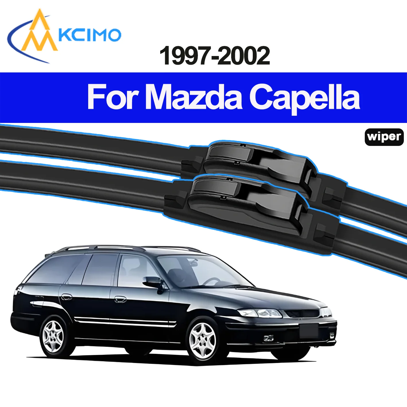 

KCIMO 2PCS New Front Windshield Wiper Blade for Mazda Capella GF/GW 1997-2002 Mazda 626/Ford Telstar Front Windshield Brushes