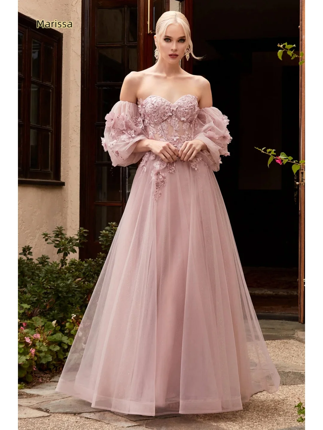 

Marissa Line A Midi Dresses for Special Occasions Custom Made Evening Dress With Stones and Luxury Crystals Off-shoulder Yellow