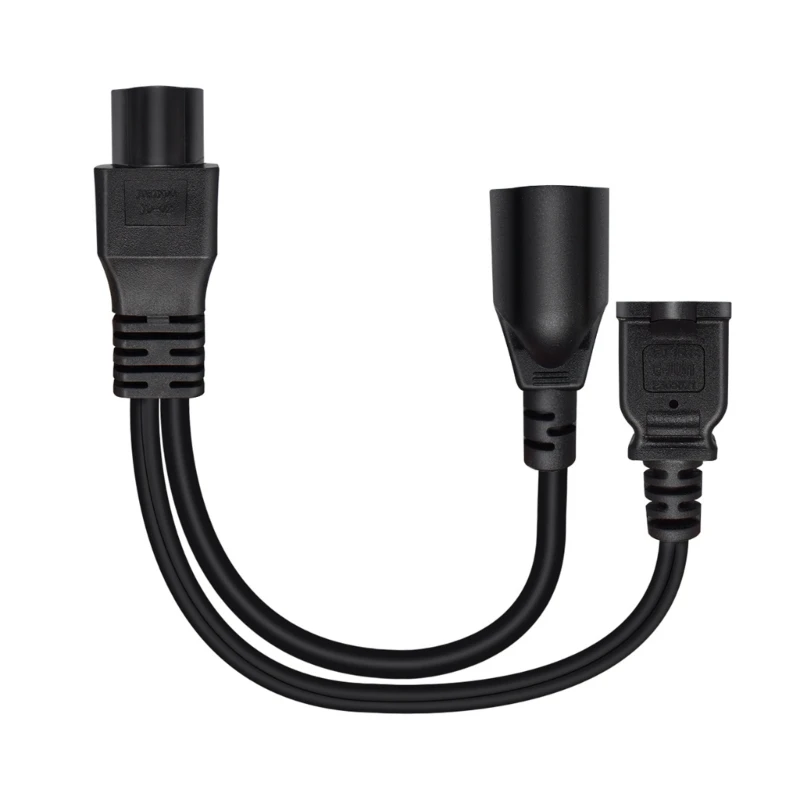 30cm IEC320 To NEMA 1 15R And 5 15R Adapters Cable 1ft Length For Efficient Power Sharing