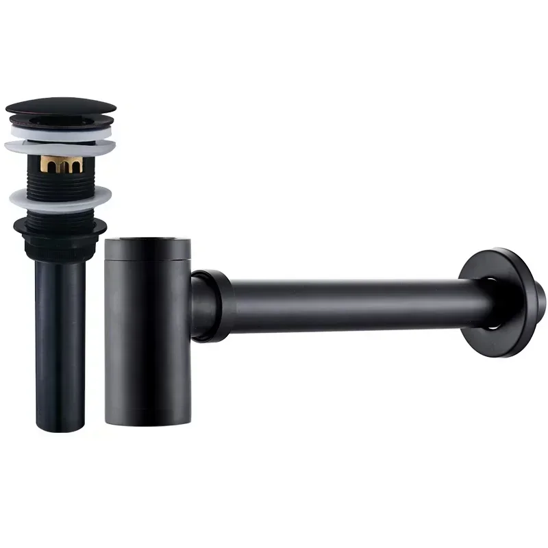 Best-selling Bathroom Vanity Sink Basin Waste Stopper Waste Pipe Strainer Push Pop Up Drain Basin Drain Sink Waste Trap p-trap