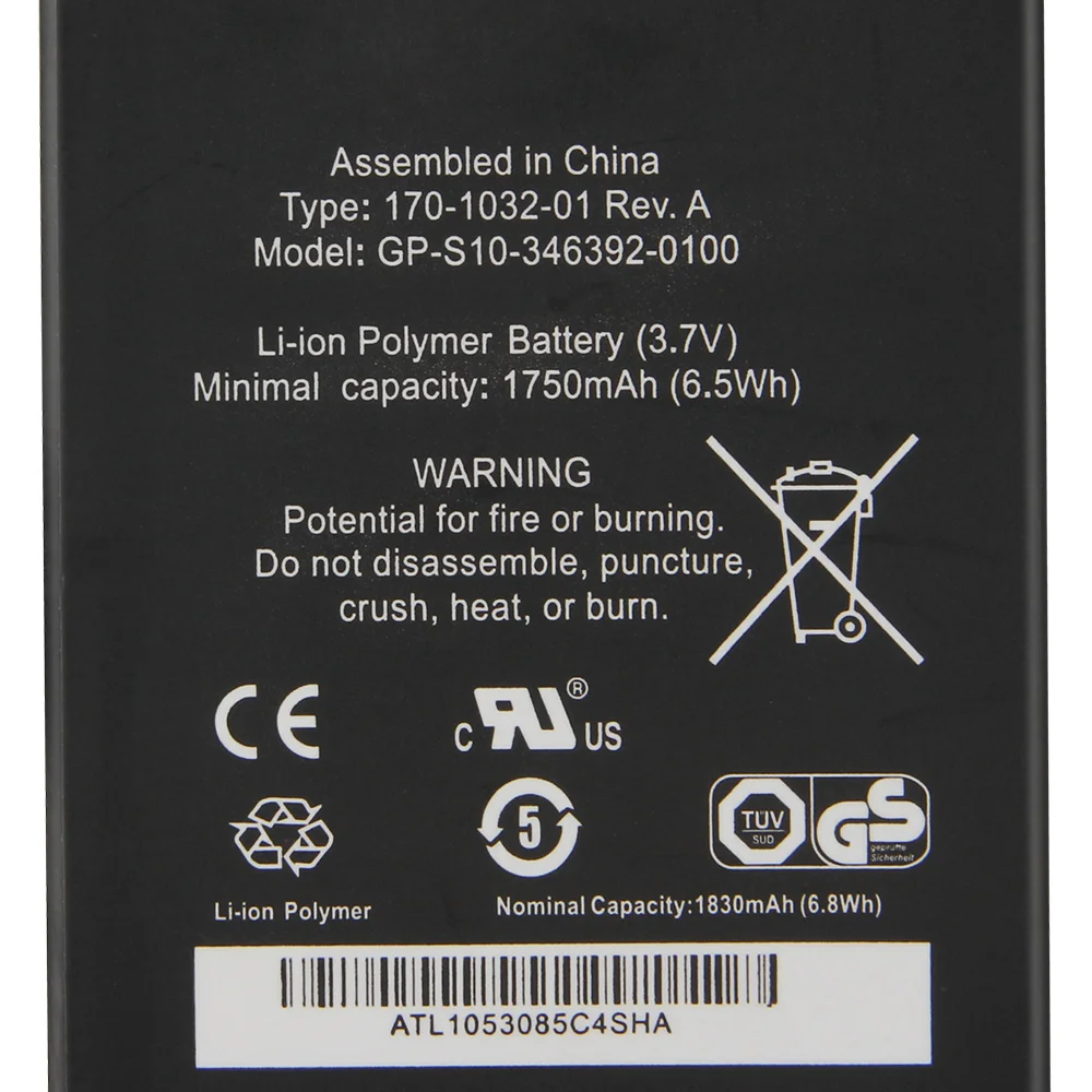 Ersatzakku GP-S10- 346392 -0100 Für Amazon Kindle3 Kindle 3 S11GTSF01A D00901 Akku 1750 mAh + Werkzeuge