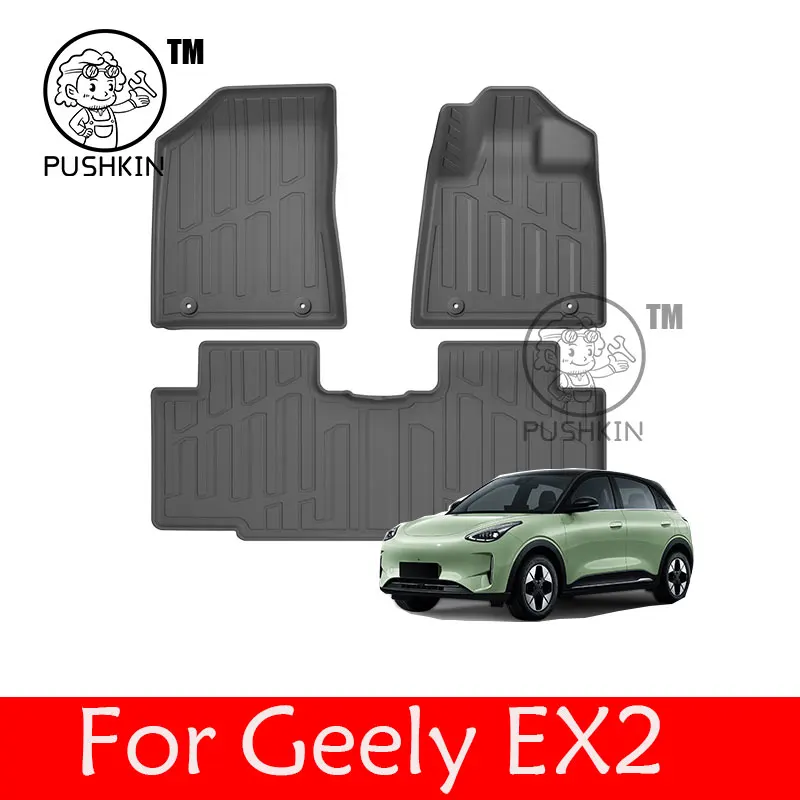 

RHD Car Floor Mats For Geely EX2 Xingyuan 2025 2026 Rug TPE Pad Foot Cover Auto Accessories
