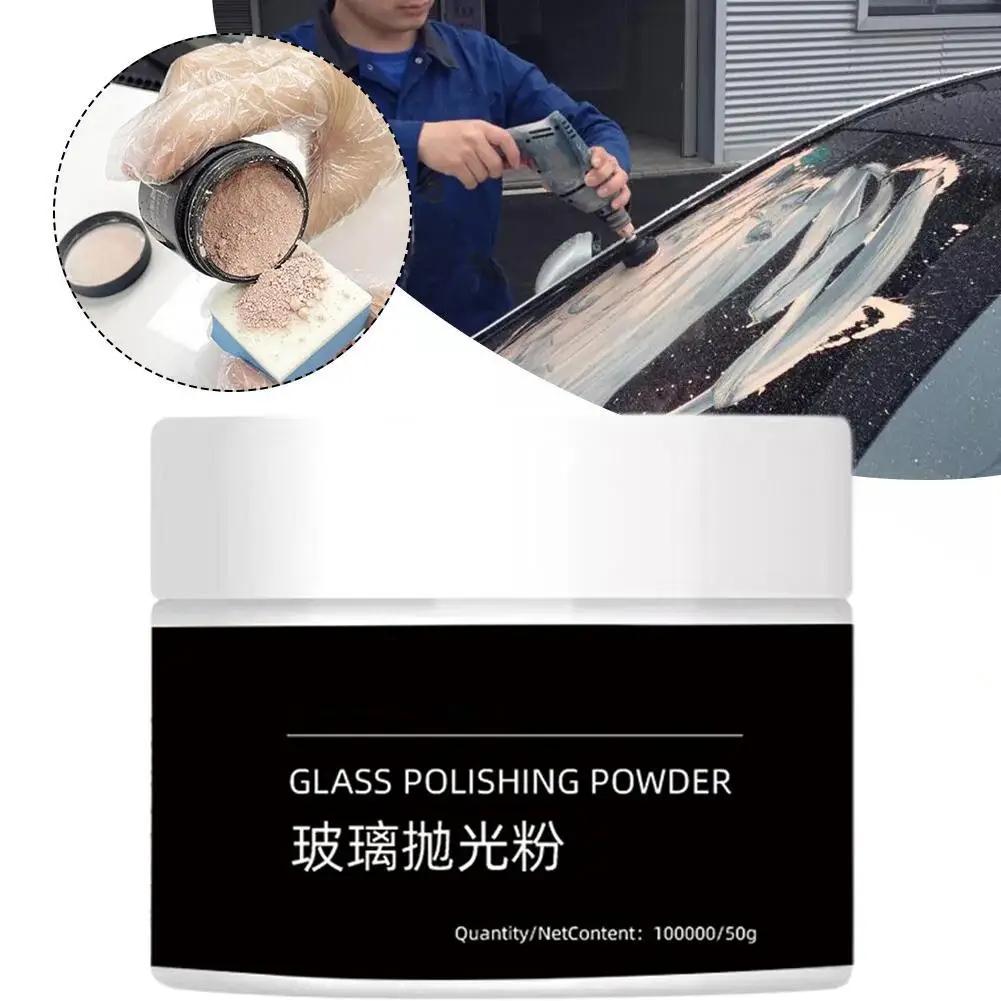 Car Window Polishing Car Oil Film Remove Car Windscreen Powder Film Cleaning Cerium Removal Glass Oxide Polish Oil Powder O8I2