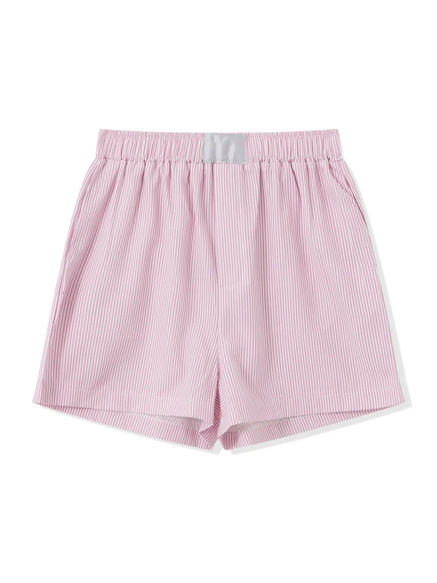 Y 2K Stripe Kleding Shorts Dames Zomer Casual Pyjama Shorts Elastische Band Losse Gestreepte Lounge Short Casual Shorts