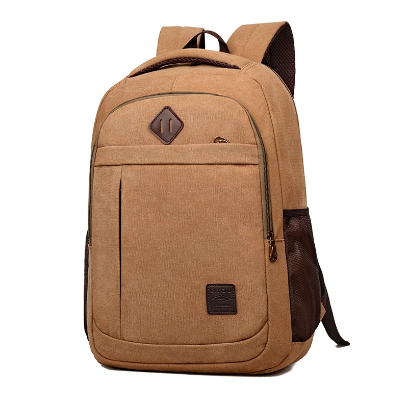 Homens lona mochila masculino portátil faculdade estudante sacos de escola para adolescente do vintage mochila casual viagem daypack