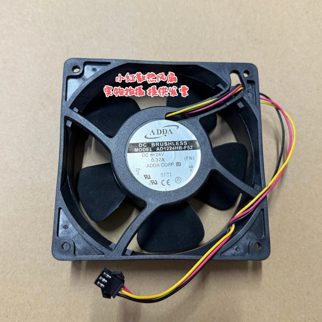 

ADDA AD1224HB-F52 DC 24V 0.32A 120x120x38mm 3-Wire Server Cooling Fan