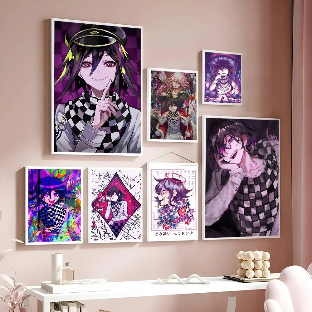 Anime K-Kokichi Oma Poster Selbstklebende Kunst Wasserdichter Papieraufkleber Kaffeehaus Bar Zimmer Wanddekoration