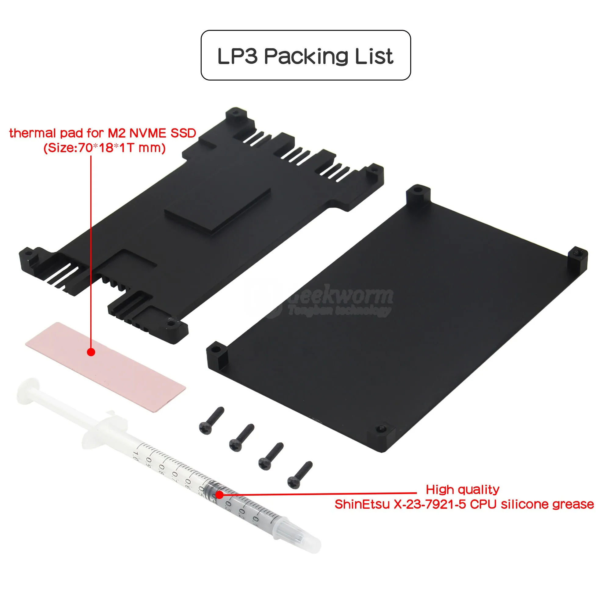 LattePanda 3 Delta Case LP3 Caja de aleación de aluminio (¡SIN soporte Delta 2! !! )