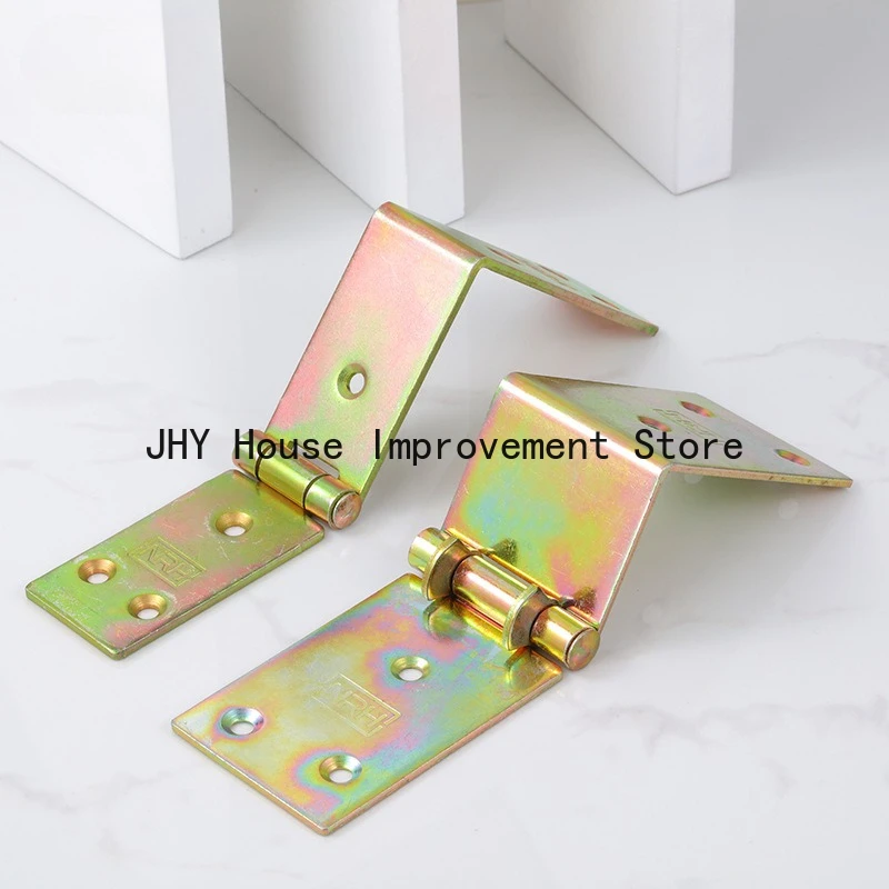 4PCS iron wooden box hinge military industrial box logistics reserve prop box cabinet repair folding hinge Woodworking