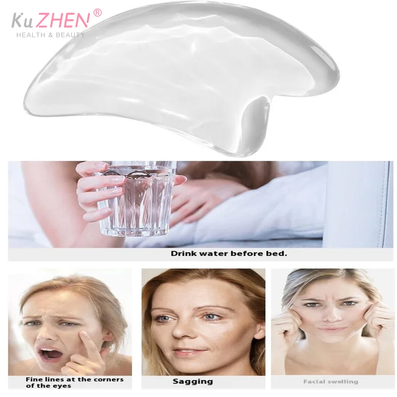 

Resin Spa Crystal Scraping Board Gua Sha Board Gua Sha Facial Tool Massage For Face Lifting Gua Sha Scraping Face Massager Resin