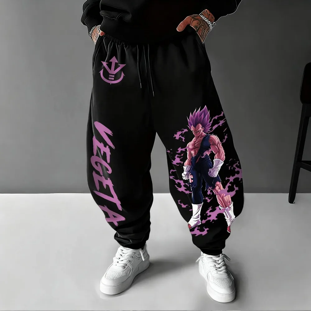 

Dragon Ball Animation Vegeta Hand-painted Printed Sweatpants 2025 Autumn/Winter Loose Casual Harajuku Plus Size Cotton Pants
