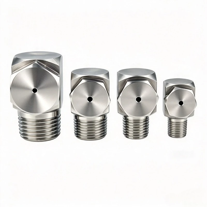 304 Stainless Steel 90 Degree L-Type Hollow Cone Spray Nozzle 60/120 Angle Corner Cleaning Dust Removal