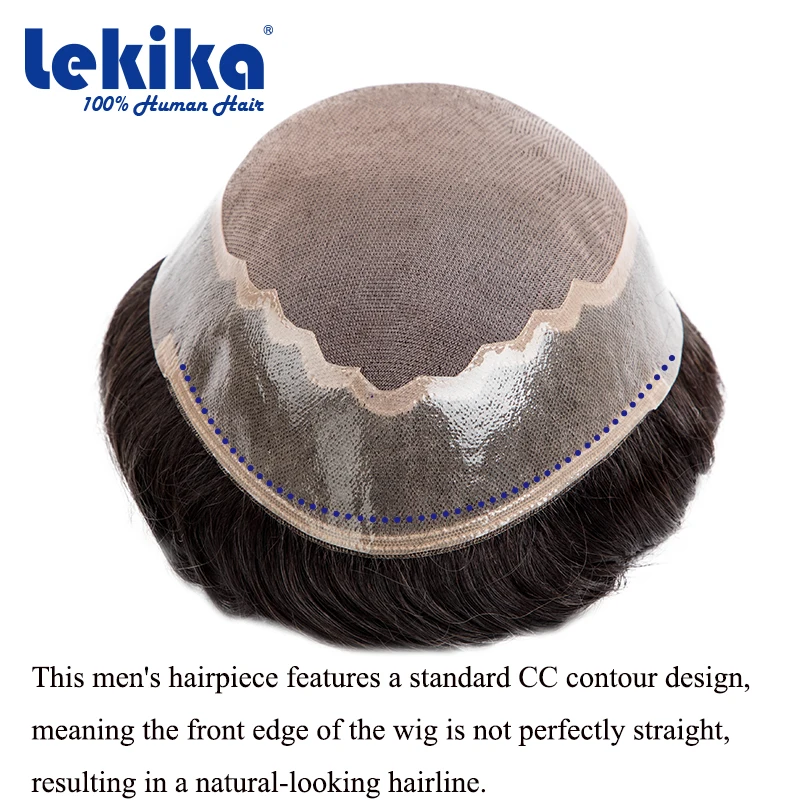 الاصطناعية للشعر للرجال غرامة أحادية مثير اكسسوارات للرجال لينة بولي Pu 100% شعر بشري اصطناعي للرجال 6 "نظام الشعر للرجل #4